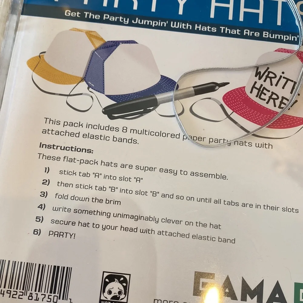 GAMA GO Awesome Trucker Party Hats (6)